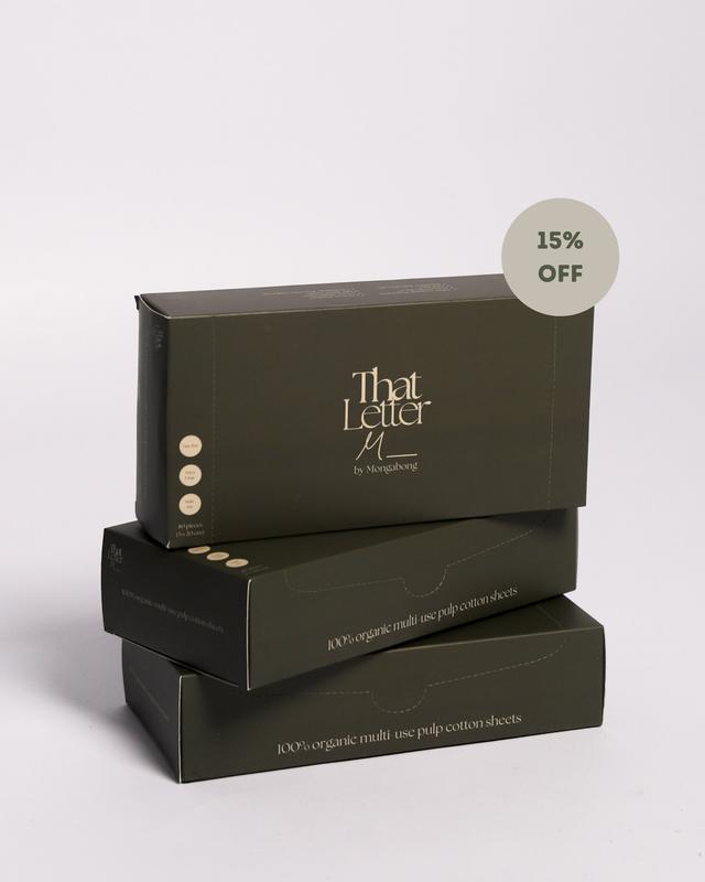 [Bundle of 3] That Letter M 100% Organic Multi-Use Cotton Sheets - preorder 0