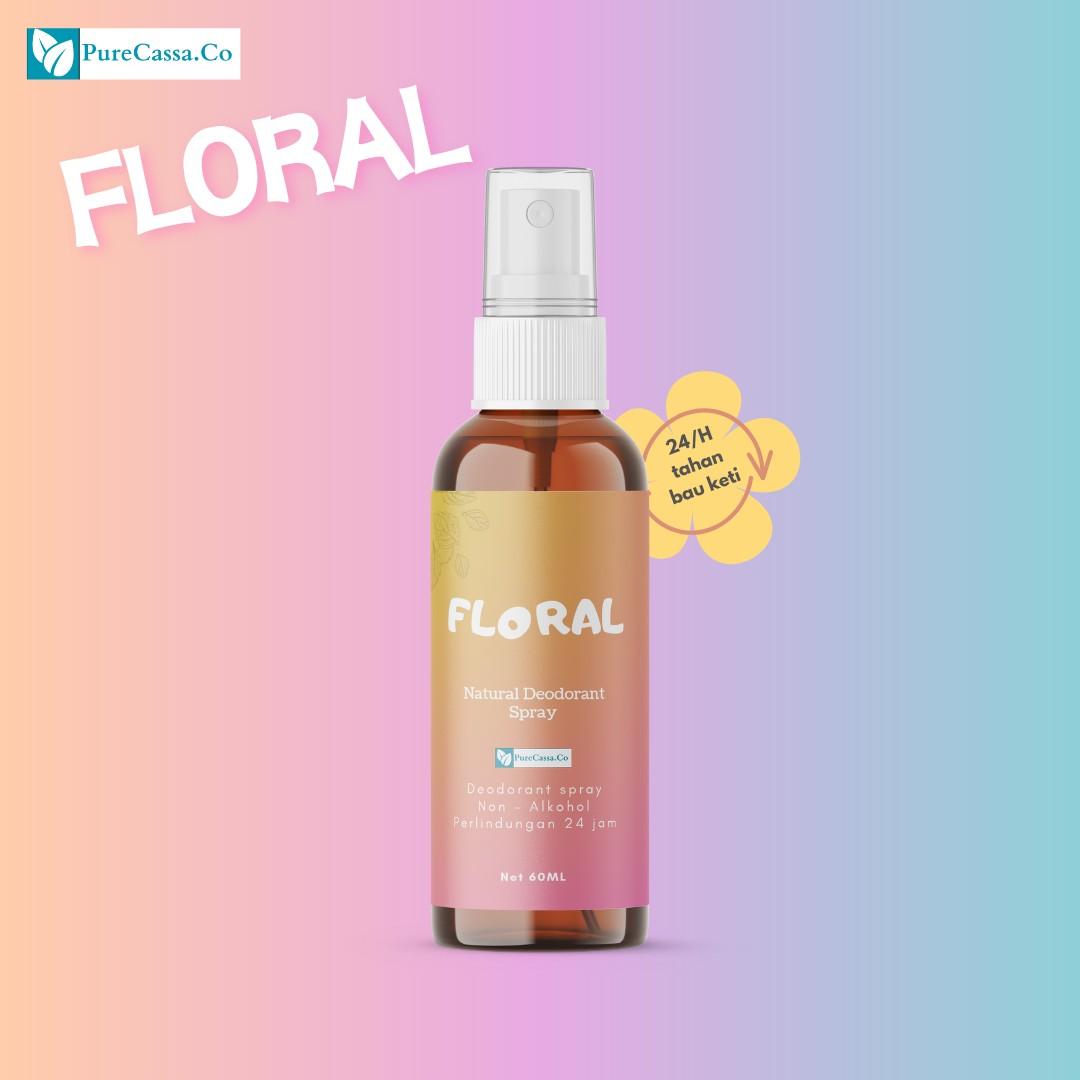 DEODORANT TAWAS SPRAY 60ml purecassa | Organik | Bebas bau ketiak | deodorant & antiperspirant mencerahkan Bebas Alkohol Deodorants & Antiperspirant