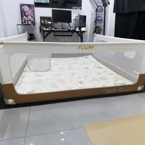YUUMI Pagar Tempat Tidur Bayi, Tinggi Dapat Disesuaikan, Anti-Fall Liftable Baby Bed Guardrail, Baby Bed Rail, Children's Bed Guardrail, Safety Fence, Sizes 160/180/200, Children's Bed Guardrail Bedrail Kasur