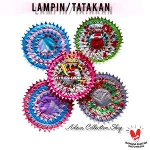 TATAKAN/LAMPIN PANCI PIRING GELAS TREMOS anti slip anti panas , CEMPAL KAIN PERCA BUNDAR awet dan berkualitas