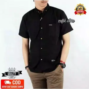 KEMEJA PRIA MENS POLOSAN LENGAn PENDEK COOLMAN PAKIAN PRIA CASUAL PAKAIAN DINAS PNS KERJA SIZE MLXL