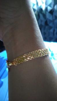 Product Review of SWAN PERHIASAN Gelang Rantai Wanita Motif Gepeng Anti Luntur Perhiasan 045 from M** e**y k**a 0