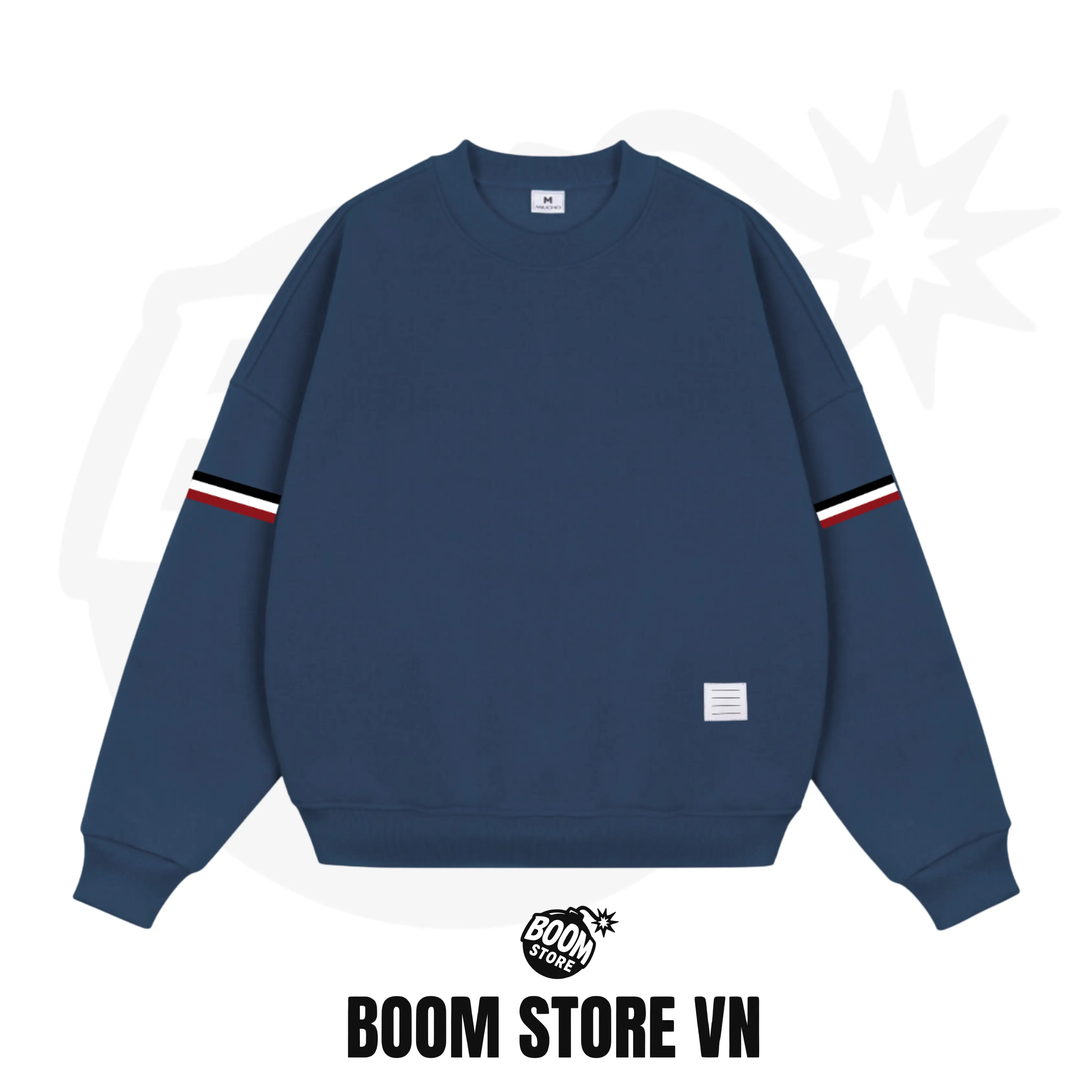 [XẢ KHO] ÁO SWEATER UNISEX NỈ BÔNG HÀN COTTON DÀY DẰN CỔ TRÒN FORM BOXY NAM NỮ PHỐI SỌC - BY BOOM STORE VN | BigBuy360 - bigbuy360.vn