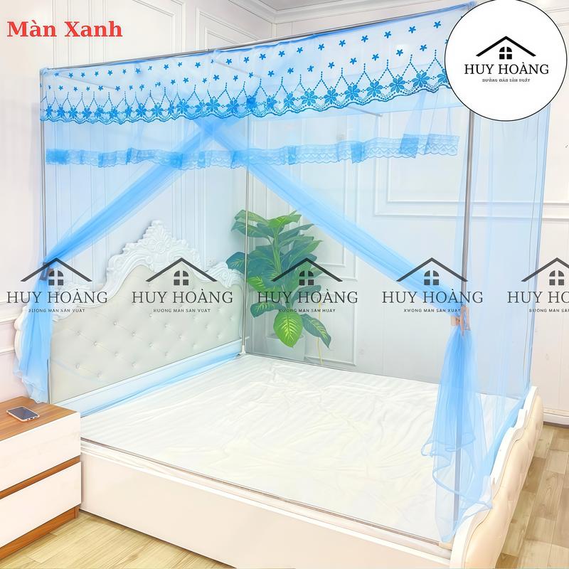 M2 Trọn Bộ Khung INOX Và Màn Dây Tuyn Thái Cửa Vén chống muỗi cho người lớn-Xưởng màn HUY HOÀNG màn chong muoi man chup màn ngủ muỗi chống