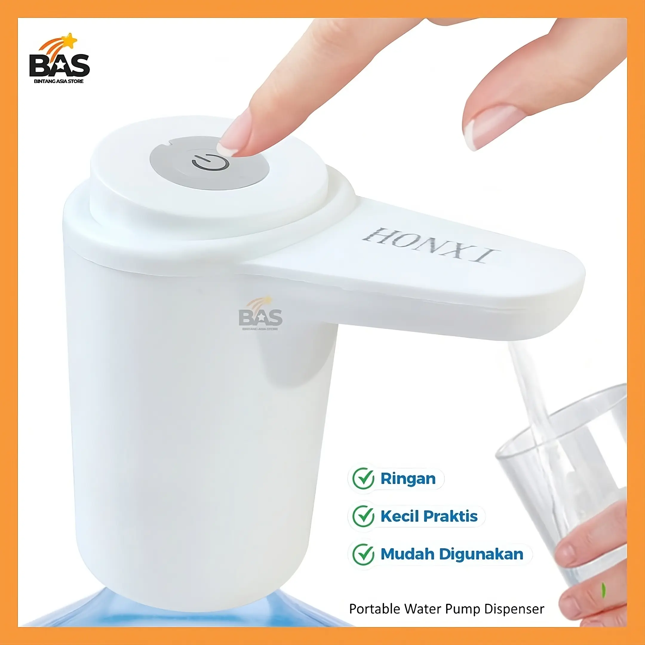 [BAS] Pompa Air Galon Elektrik Listrik Portable Water Electric Pump Premium Honxi