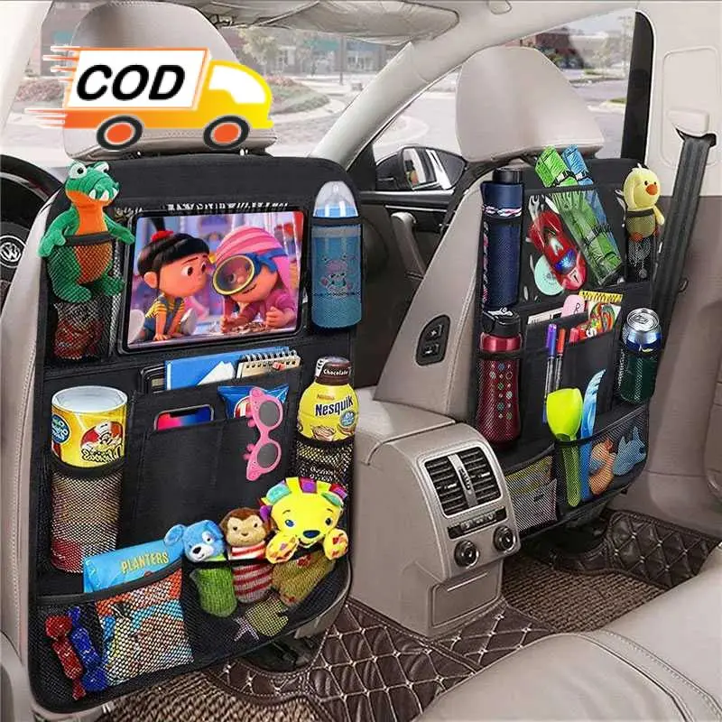 Organizer kursi Jok belakang Mobil Tempat Barang Tas Penyimpanan Cantelan Gantung Backseat 6
