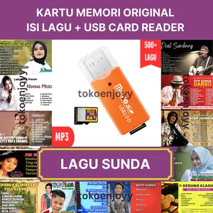 POP SUNDA/JAIPONG/DEGUNG | Memori Micro SD 8GB Original - USB Card Reader