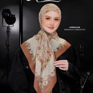 Hanami Malaysia Original VANTA BMS451081 BMS501081 Premium Voal Ringan Breathable Motif Jepang Wangi Parfum Ukuran 115x115cm hingga Syar'i 130x1