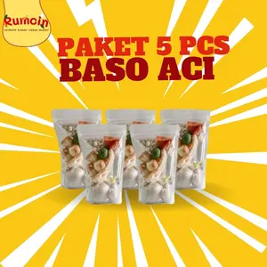Baso Aci Isi 5 pcs Pedas Gurih | Camilan Kuah Bandung | Rumchin Snack And Food