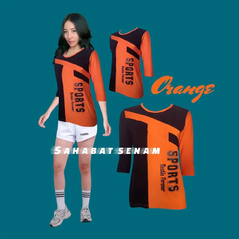 PROMO Gratis ongkir Baju kaos atasan senam bahan melar lembut dan elastis Sport 1