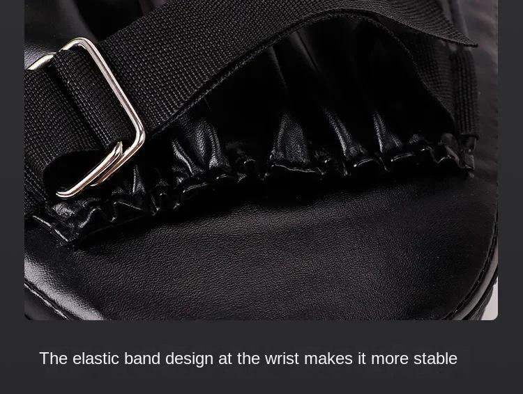 Product Introduction of 1PCS Boxing Hand Target Martial Thai Kick Sanda Training Thickened Karate Training Mitt Focus Punch Pads   bruce lee 6