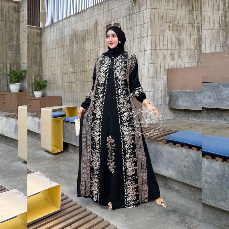 LUXURY DRESS by REMAR OFFICIAL - Gamis Muslim Wanita Terbaru Dress Lebaran Kondangan Size M-XXXL 2