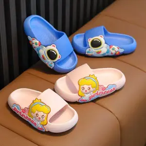 LEBARAN 2.2 Cutemelly princess&astronot Sandal Selop Anak Perempuan Karakter Lucu Bahan Karet