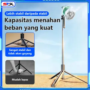 STX Tripod Model Baru Dengan Bawaan Lampu Isi Langsung, Tongkat Selfie, Tripod, Remote Control Bluetooth Multifungsi, Anti-Guncang, Pengambilan Foto, Portabel, Universal, Dudukan Ponsel Berputar 360 Derajat, Siaran Langsung Di Luar Ruangan Handphone
