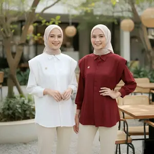 Andini Blouse Toyobo Atasan Wanita( Free Pin )