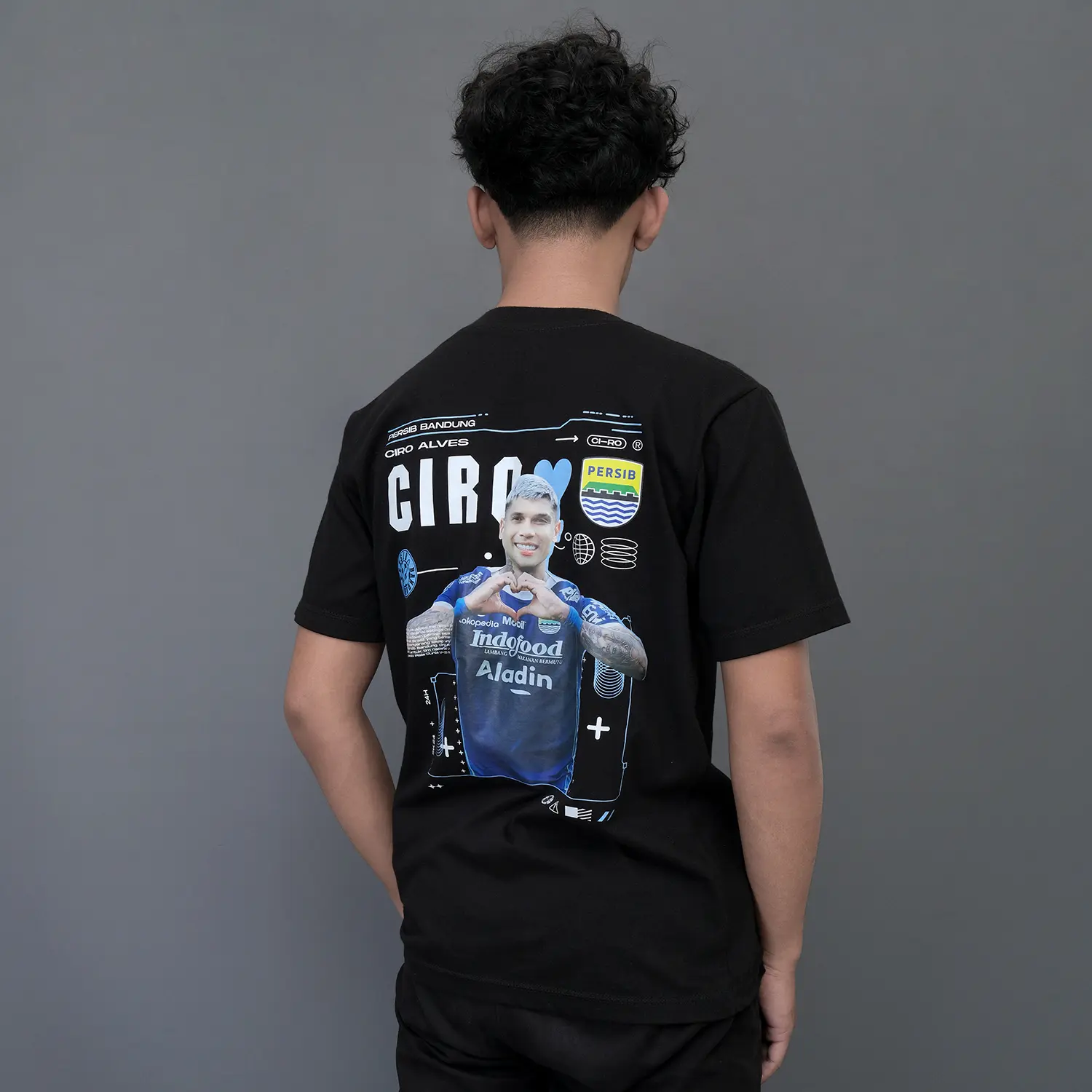 Fansbolastore - Maung Ciro Persib - Kaos Bola - T-Shirt Combed 24s Unisex Pria