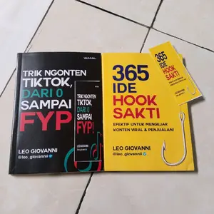 PAKET BUNDLING 365 IDE HOOK SAKTI & TRIK NGONTEN TIKTOK DARI 0 SAMPAI FYP