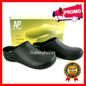 Sepatu safety koki Ap chef original Sepatu dapur anti licin ringan