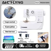 Gambar ALL FLYING 609 Alat Jahit Mini Portabel Multifungsi 12 Pola Jahitan Serbaguna untuk Berbagai Kebutuhan Jahit Rumahan  COD - Mesin jahit tunggal dari ALL FLYING. ONLINE SHOP Kab. Tangerang 1 Tokopedia