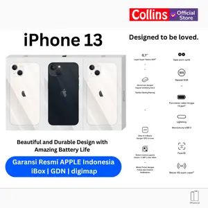 APPLE iPhone 13 128GB 256GB 512GB A15 Bionic CPU 6C / GPU 4C Resmi IBOX / GDN / DIGIMAP