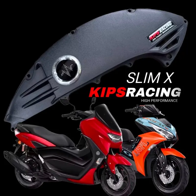 CORONG UDARA TUTUP FILTER SLIM NMAX AEROX NEW NMAX NEO VARIASI VELO OXYGEN Motorcycle Sepeda Mesin 0