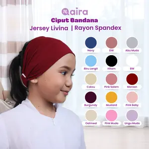 Qaira Ciput Inner Bandana Anak Rayon Spandex Jersey Livina