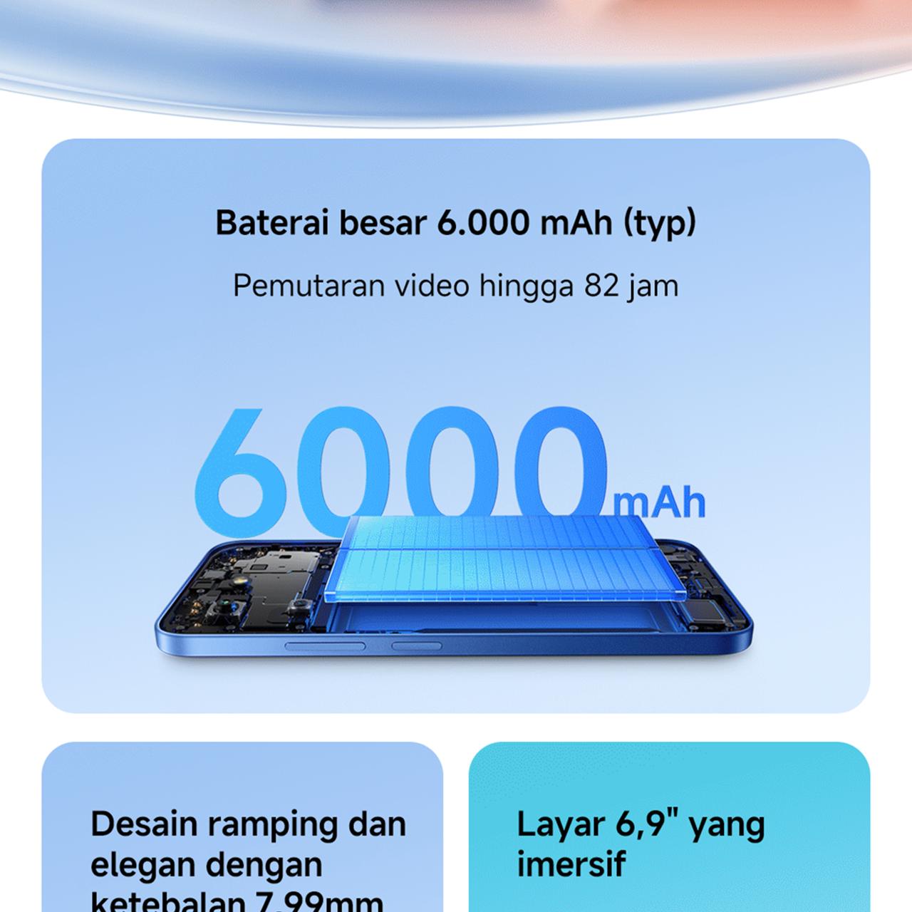 Xiaomi Redmi 15C (6GB/128GB) (8GB/256GB) | Baterai besar 6000mAh dengan pengisian cepat 33W | Desain ramping dan elegan | Layar Imersif 6.9" 120Hz | 50 MP kamera ganda AI [Offical Store]