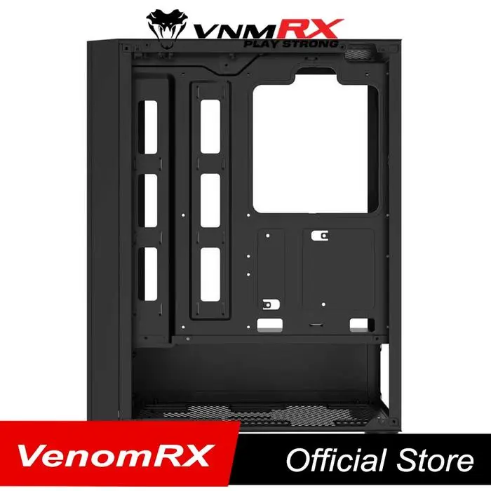 VENOMRX CASING PC ARUNA BLACK MICRO ATX TEMPERED GLASS 4X120MM ARGB FAN