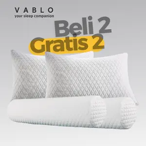 PROMO bantal Vablo memory foam Buy 2 Get 2  - Wool Knitting - beli bantal 2 gratis 2 guling hotel - full memory foam - pillow bed - GARANSI KEMPES
