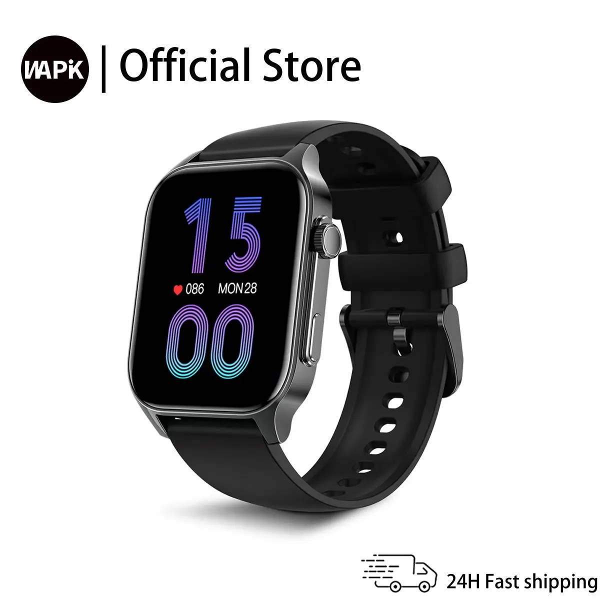 【2024 New】WAPiK X5S Smart Watch 1.91-inch super large touch screen. Vacuum galvanized metal appearance.Bluetooth call. Health detection. Support multiple sports. Waterproof IPX8. Bluetooth 5.4. Customizable watch face. Compatible with Apple and Android.