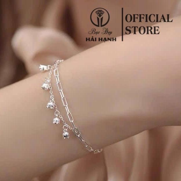 Lắc tay bạc ta hoa linh lan HHJ | Bạc Đẹp Hải Hạnh | Thiết kế nữ tính – thanh lịch