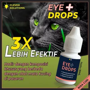 Obat Tetes Mata Kucing EYE PLUS DROPS Obat Sakit Mata Kucing Belekan Iritasi Infeksi Berair Trixin Olive Care Koinami