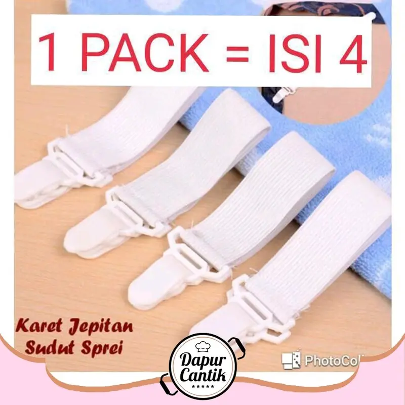 Karet Penjepit Sudut Sprei 4 Sudut - Jepitan Sprei | Rubber Clip Bed Sheet 0