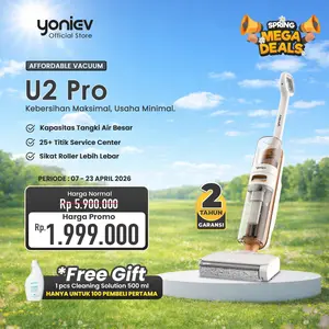Yoniev U2 Pro Vacuum Cleaner Wet Dry Cordless Vacuum Cleaner and Floor Washer Vakum Penyedot Debu