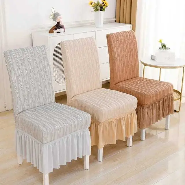 [HARGA PER PCS] Chair Cover Skirt / Penutup Alas Sarung Kursi Elastis Scretch Tebal Mewah Renda Abstract 0