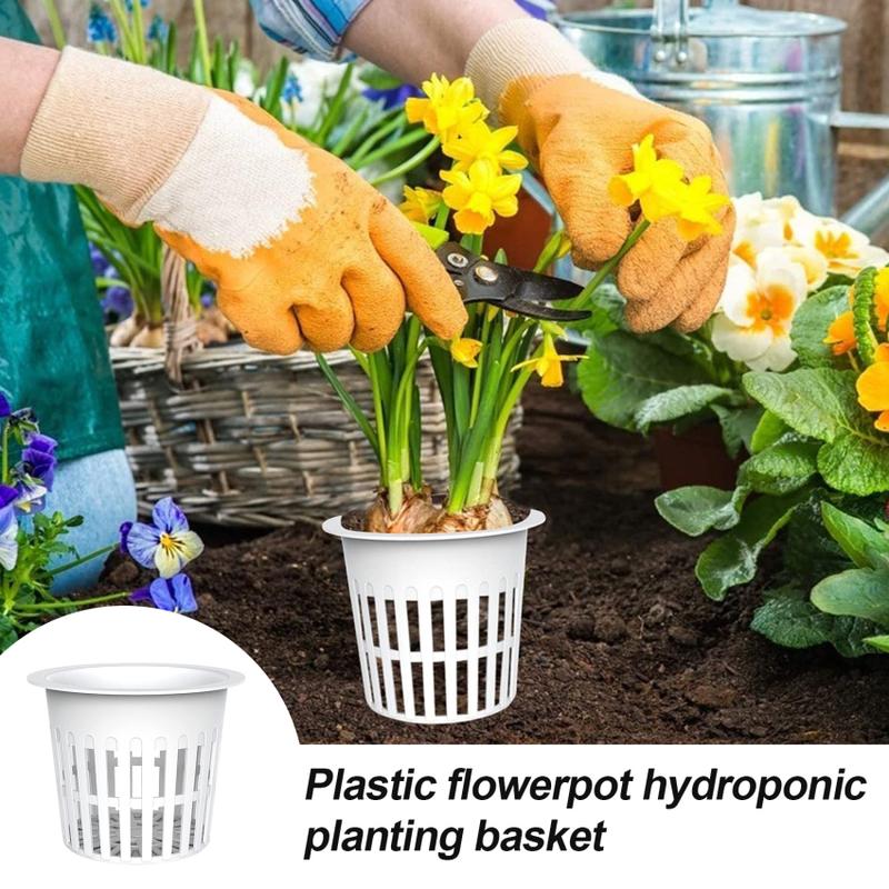 Product Introduction of 4 Inch Plastic Net Cups Pots Plant Containers for Hydroponics Aquaponics Orchids, 16 Pcs 4