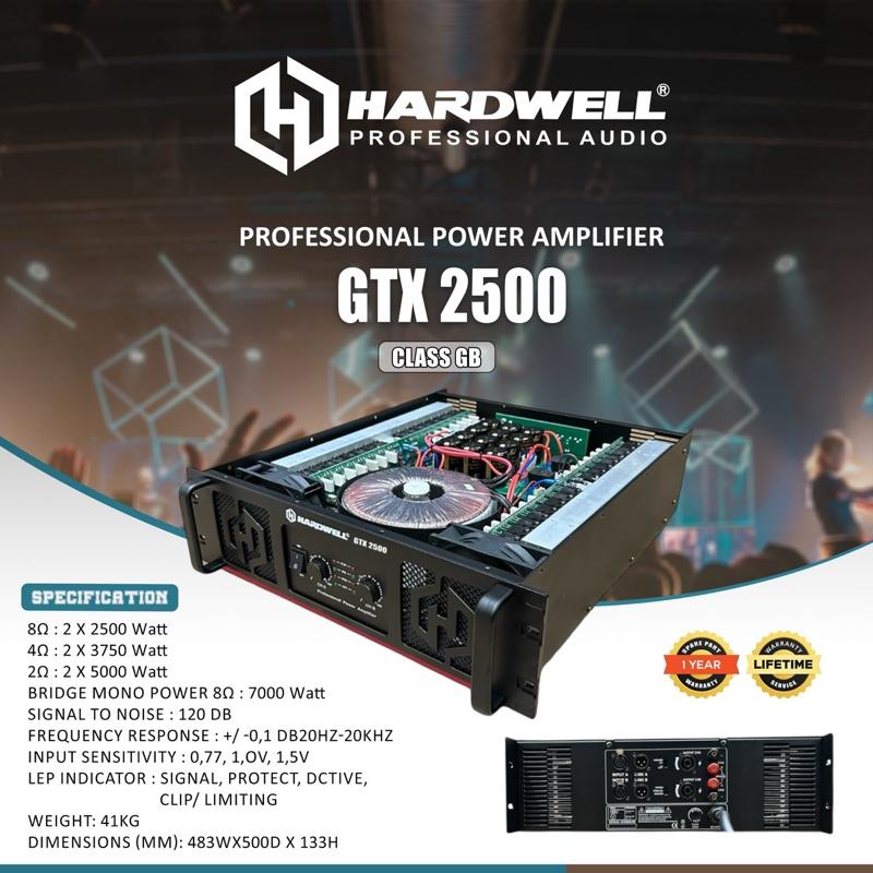 Power Amplifier Hardwell GTX 2500 Original Power Ampli Hardwell Class GB