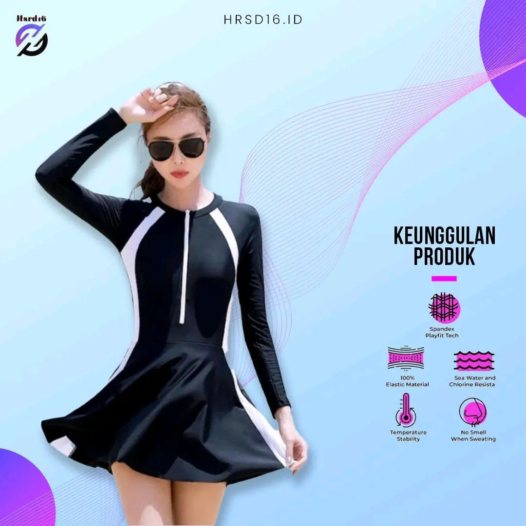 BAJU RENANG DIVING ROK DEWASA BAJU RENANG DIVING ROK UV PROTECTION