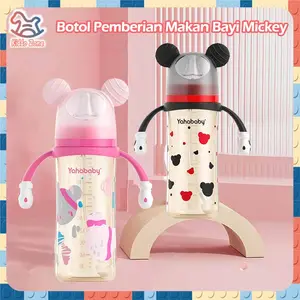 YAHABAY Botol susu Pigeon Wide neck BPA free PPSU Botol susu anti-kolik 300ML （10 ons ）