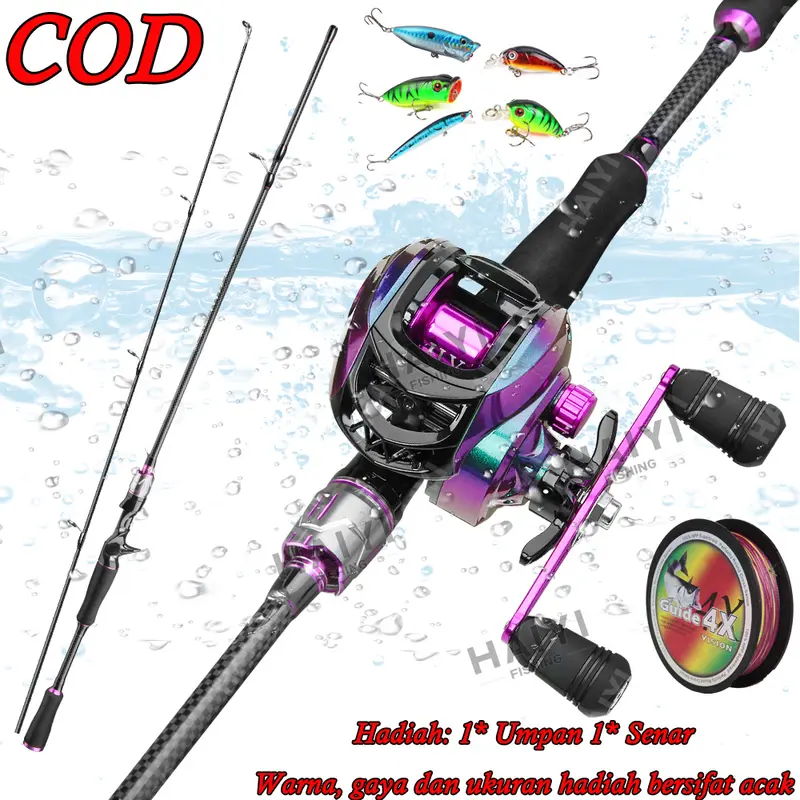 Joran BC Set ML Carbon Holow Pancingan Set Lengkap Joran Pancing Full Set Joran Set Lengkap Joran Casting Set  1.65M/1.8M/2.1M 2 Sections Carbon Holow Max Drag 2-5kg 1 Set Lengkap Kuat COD Set Alat Pancing Murah Pancing 1 Set Murah Dan Kuat 0