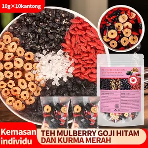 Minuman Seharian Yang Menyehatkan! Teh Murbei Hitam, Goji & Kurma Merah – Hangatkan Badan, Redakan Stress, Cocok Untuk Pria & Wanita