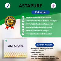 Gambar Suplemen Mutivitamin Astapure Astaxanthin Mencegah Penuaan Dini Anti Aging Keriput Kecantikan Kulit Alami Halal BPOM dari Macak Kosmetik Kab. Cirebon 3 Tokopedia