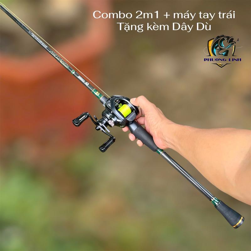   Combo Ngang  Cần pioneer Emotion 2m1+Máy Cemreo RS Tay Trái,Tặng Kèm Dây Dù 