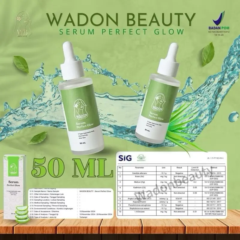 SERUM WADON BEAUTY PERFECT GLOW Perawatan Wajah Pencerah Vitamin Bopeng Aging