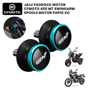 NEW JALU PADDOCK MOTOR  CFMOTO 450 MT SWINGARM SPOOLS MOTOR PAPIO