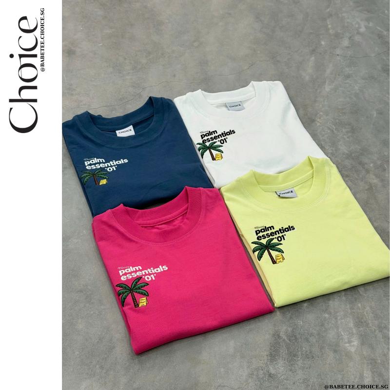 Áo Thun BabyTee In Hình Cây Dừa Thun CHOICE.SG Cotton 100% Chiều BabyTee-TOP X