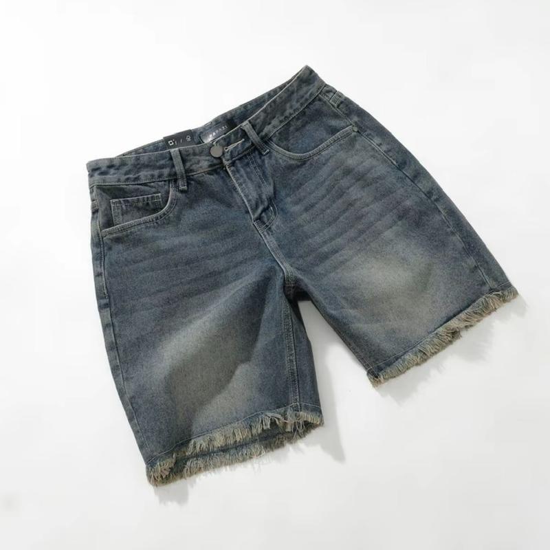 Quần short jean nam gam màu xanh phong cách cá tính thời trang nổi bật