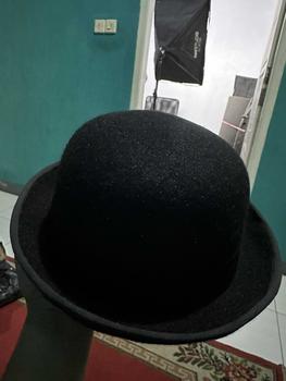 Product Review of Topi Fedora tipe Bowler Dewasa new edition Pria Wanita Warna Hitam Hat from 𝐃**] 1