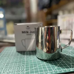 One Two Cups Milk Jug Latte Art Gelas Susu Kopi Espresso Frother Foam - J068