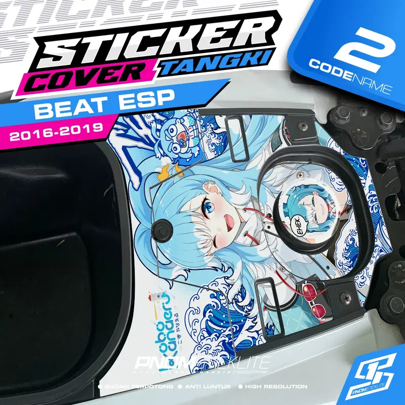 STIKER TANGKI BEAT ESP 2016 2017 2018 STRIPING STICKER DECAL COVER TANGKI MOTOR BEAT ESP Motorcycle stiker 1